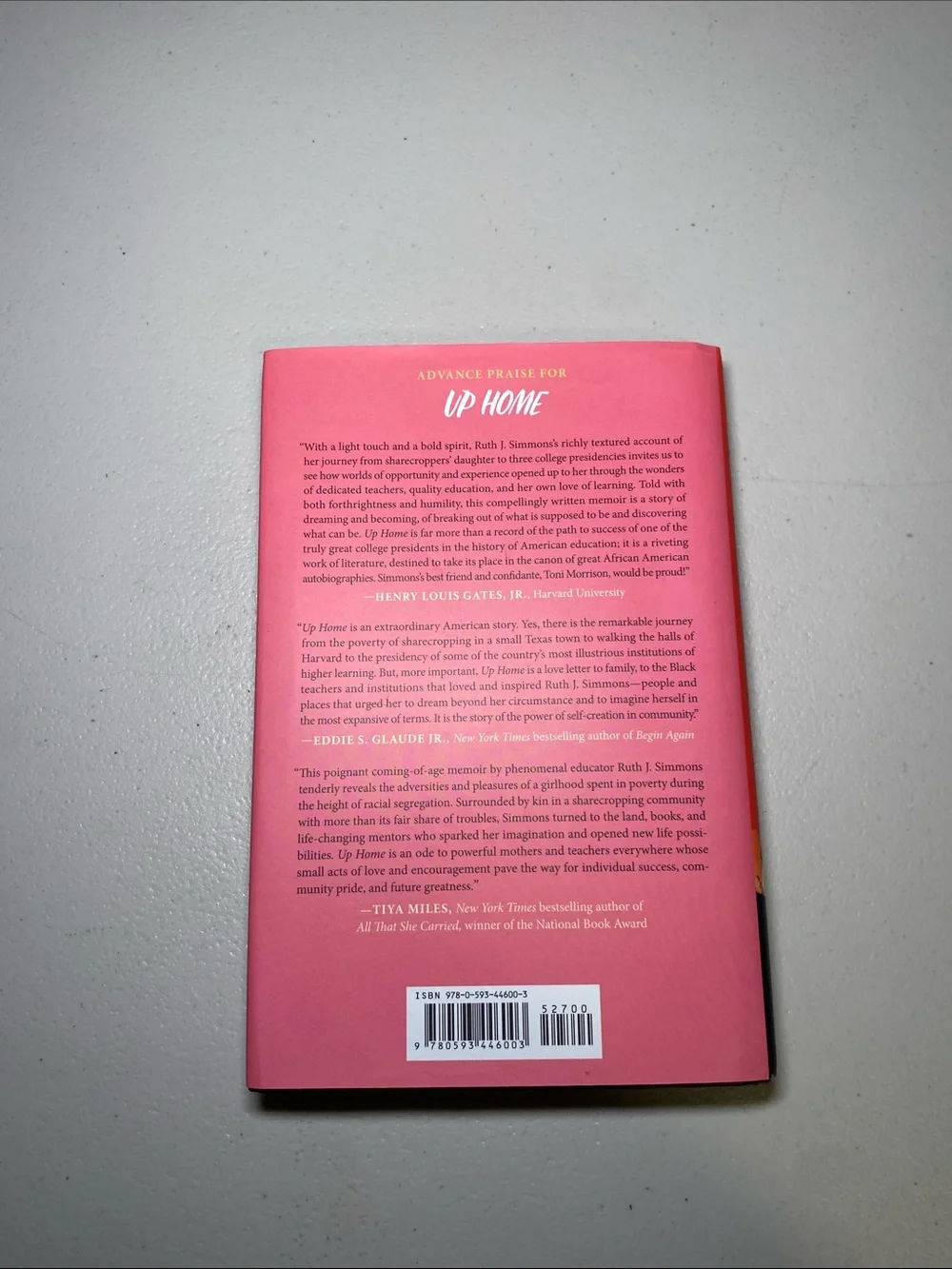 Up Home Decorative Book Cover - Pink